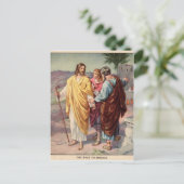 De wandeling naar emmaus briefkaart (Staand voorkant)