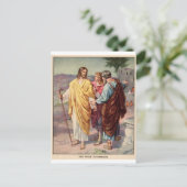 De wandeling naar emmaus briefkaart (Staand voorkant)