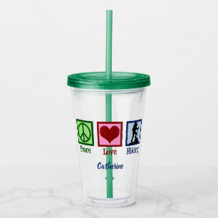 De Wandeling van de Liefde van de vrede Acryl Drinkbeker