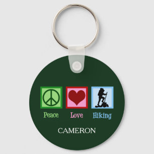 De Wandeling van de Liefde van de vrede Sleutelhanger