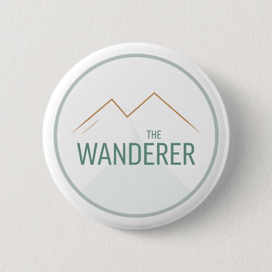 De Wanderer Ronde Button 5,7 Cm (Voorkant)