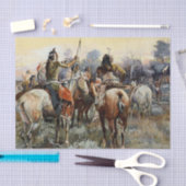 "De wapenstilstand" Westerne kunst van Charles M R Tissuepapier (Craft)