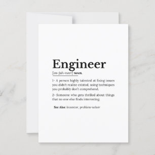 De ware betekenis van een ingenieur briefkaart