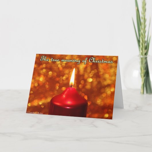 De ware betekenis van Kerstmis Feestdagen Kaart (Voorkant)