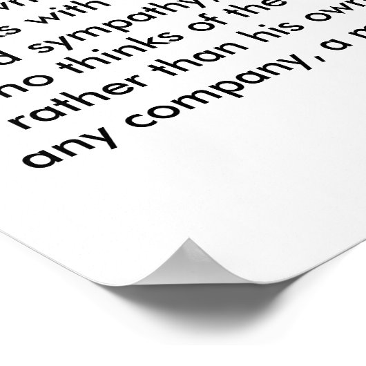 De ware Gentleman Poster (Hoek)