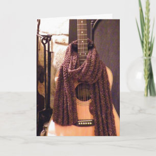 De warmte en de vrede van muziek feestdagen kaart