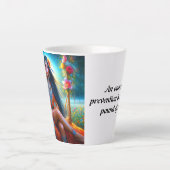 De warmte van de liefde in elk schip latte mok (Voorkant)