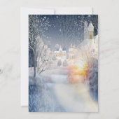 De warmte van de zon in de winter kaart (Achterkant)