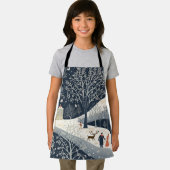 De warmte van de zon in de winter schort (Insitu)