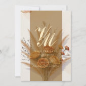 De warmte van Fall Save The Date Kaart (Voorkant)