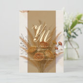De warmte van Fall Save The Date Kaart (Staand voorkant)