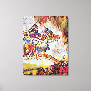 De Warrior Stretched Canvas druk Afdruk