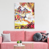 De Warrior Stretched Canvas druk Afdruk (Insitu (Woonkamer))
