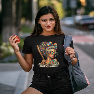 De Warrior Vrouw Cool Baseball Moeder T-shirt