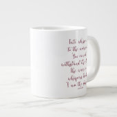 De Warrior Whispers Back Jumbo Mok (Voorkant rechts)