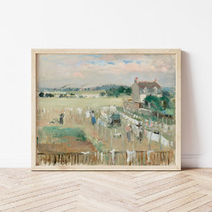 De was buiten hangen om te drogen   Berthe Morisot Poster