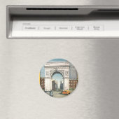 De Washington Arch. New York.  schilderen. Magneet (Insitu (Vaatwasser))