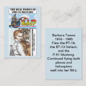 De WASP Barbara Towne-handelskaart Visitekaartje (Voorkant / Achterkant)