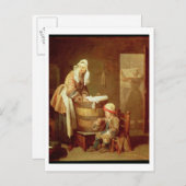 De wasvrouw briefkaart (Voorkant / Achterkant)