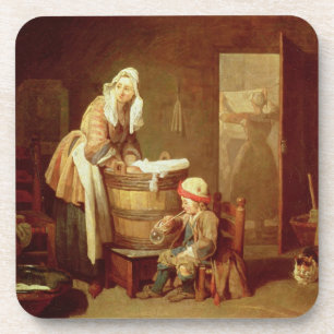 De wasvrouw drankjes onderzetter