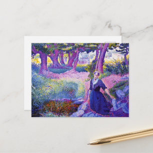 De Wasvrouw, schilderij, Briefkaart