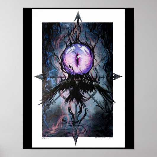 De Watchful Raven Poster (Voorkant)