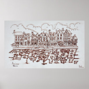 De Waterfront, Amiens   Somme, Frankrijk Poster