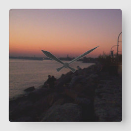 De Waterkant Vierkante Klok