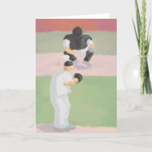 De Waterkruik van het honkbal & Vanger, Wenskaart Kaart