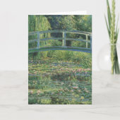 De Waterlelie Vijver, Landschap Olieverf, Monet Bedankkaart (Voorkant)