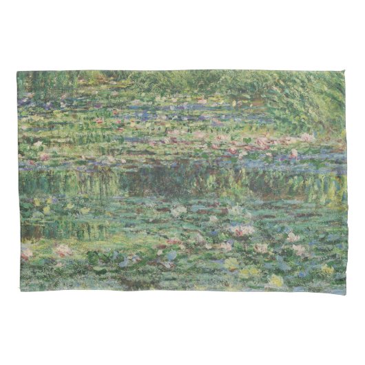 De Waterlelie Vijver, Landschap Olieverf, Monet Kussensloop (Voorkant)