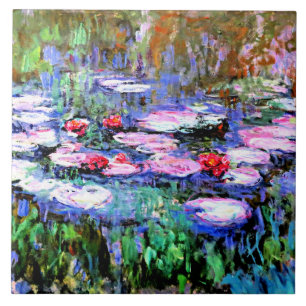 De waterlelies door Monet Tegeltje