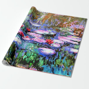 De waterlelies (waterlelies) van Claude Monet Cadeaupapier