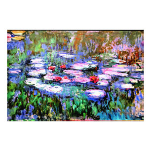 De waterlelies (waterlelies) van Claude Monet Foto Afdruk