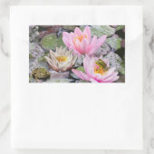 De Waterlelievijver Rechthoekige Sticker (Tas)