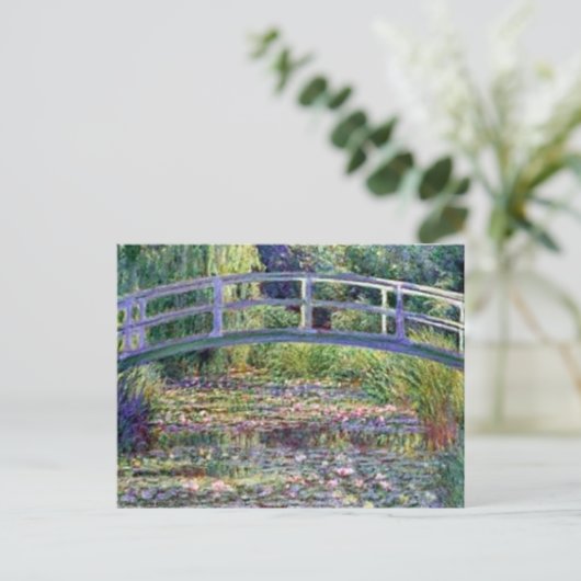 De waterLily Pond van Claude Monet Briefkaart (Staand voorkant)