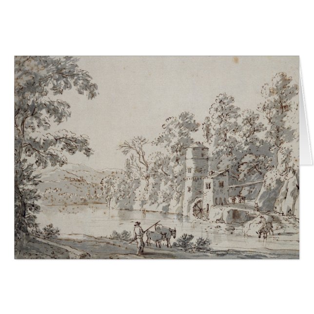 De watermolen van de Ford (Voorkant Horizontaal)