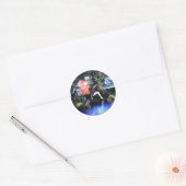 De waterslang ronde sticker (Envelop)