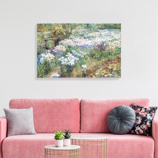 De watertuin Childe Hassam Fine Art Canvas Afdruk (Insitu (Woonkamer))