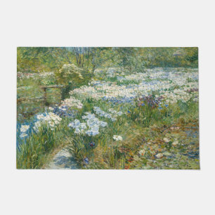 De watertuin (door Childe Hassam) Deurmat