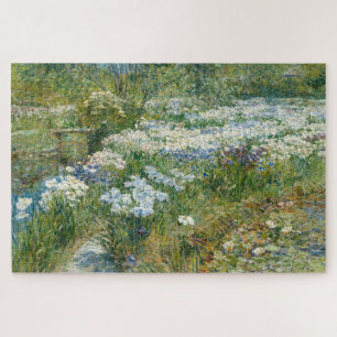 De watertuin (door Childe Hassam) Legpuzzel