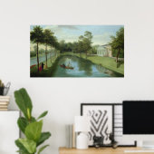 De watertuinen van Chiswick House Poster (Thuiskantoor)
