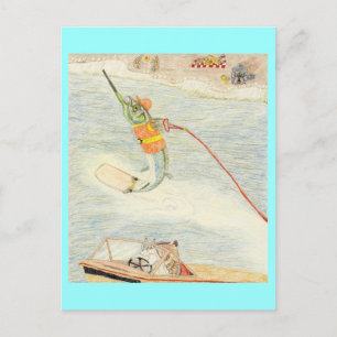 De watervaarder briefkaart