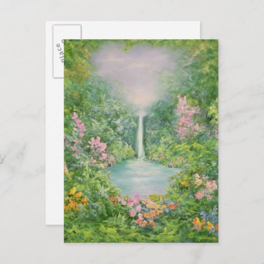 De waterval 1997 briefkaart (Voorkant / Achterkant)