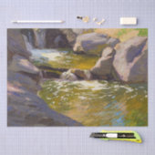 De waterval (door E.H. Potthast) Tissuepapier (Craft)