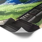 De waterval en het meer | AI Art Poster (Hoek)