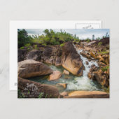 De waterval in Mountain Pine Ridge Briefkaart (Voorkant / Achterkant)