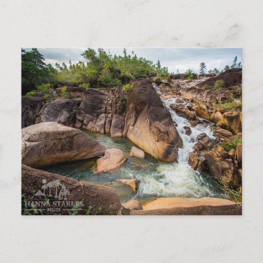 De waterval in Mountain Pine Ridge Briefkaart (Voorkant)