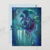 De waterval van de draak briefkaart (Voorkant / Achterkant)