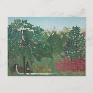 De waterval van Henri Rousseau, kunst Briefkaart